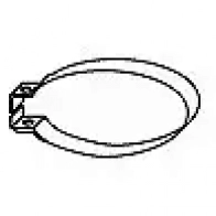 Кронштейн крепления глушителя HJS G1L YXFU 4012588013286 83121874 1423344241