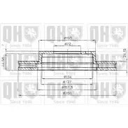 Тормозной диск QUINTON HAZELL BDC5156 2C5Z179 647120 UGET D