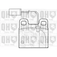 Тормозные колодки, дисковые, комплект QUINTON HAZELL 20641 2 0387 BP824 651360