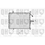 Радиатор кондиционера QUINTON HAZELL A1S 1V W8FAX 664197 QCN106