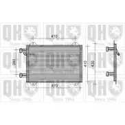 Радиатор кондиционера QUINTON HAZELL TN5 M6U QCN193 F3QVPS Audi A2