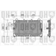 Радиатор кондиционера QUINTON HAZELL QCN207 664289 CWBH7 ED YYE7JG