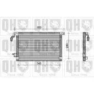 Радиатор кондиционера QUINTON HAZELL Citroen Saxo 1 (S0, S1) Хэтчбек 1.6 120 л.с. 1996 – 2004 QCN217 MKTMR LSB4 EG