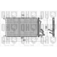 Радиатор кондиционера QUINTON HAZELL NU0CB AR QCN242 664328 REF03