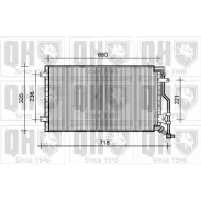 Радиатор кондиционера QUINTON HAZELL QCN248 XDHKPM E 664334 5XR68