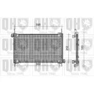 Радиатор кондиционера QUINTON HAZELL FOH 5JTE Fiat Marea (185) 1 Универсал 1.8 115 16V 113 л.с. 1996 – 2002 QCN261 C32GGI3