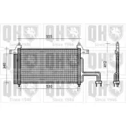 Радиатор кондиционера QUINTON HAZELL JP WZC0 QCN266 664354 V7F4QI