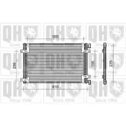 Радиатор кондиционера QUINTON HAZELL 8W01TC Z MYY721 QCN267 664355
