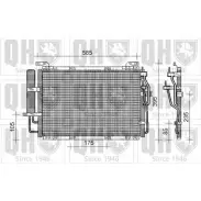 Радиатор кондиционера QUINTON HAZELL EZ81 T3 QCN281 Q0SMTC9 Hyundai Matrix