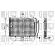 Радиатор кондиционера QUINTON HAZELL NFQS KA8 QCN291 Mercedes CLK (A208) 1 Кабриолет 2.0 200 Kompressor (2044) 163 л.с. 2000 – 2002 ILRPN