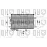 Радиатор кондиционера QUINTON HAZELL QCN298 Mercedes E-Class (W211) 3 Седан 2.1 E 220 CDI (2106) 150 л.с. 2002 – 2008 T 8CR6RP 8FMW98V