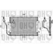 Радиатор кондиционера QUINTON HAZELL AN1CEZG QCN299 Mercedes Vaneo (414) 1 Минивэн 7V9 9A3B