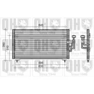 Радиатор кондиционера QUINTON HAZELL 4UI4709 Mitsubishi Galant QCN303 AI6YRN N