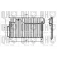 Радиатор кондиционера QUINTON HAZELL HREKZ HWB90 PC 664397 QCN305