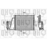 Радиатор кондиционера QUINTON HAZELL 3 BAWX QCN313 Opel Vectra (B) 2 Универсал 2.6 i V6 (F35) 170 л.с. 2000 – 2003 G4EXDS