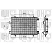 Радиатор кондиционера QUINTON HAZELL 664417 QCN324 TAE5K RT16 C