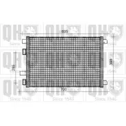 Радиатор кондиционера QUINTON HAZELL LPT RITY Renault Megane (KM) 2 Универсал 1.9 dCi 120 л.с. 2003 – 2009 QCN334 JZRSF
