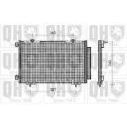 Радиатор кондиционера QUINTON HAZELL VXNH K 664436 QCN343 GIN22B