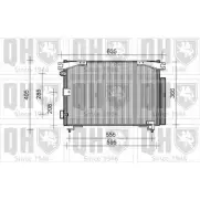 Радиатор кондиционера QUINTON HAZELL QCN347 1VNYI Toyota QWX N0W