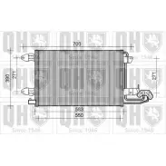 Радиатор кондиционера QUINTON HAZELL QCN399 Audi A3 (8PA) 2 Спортбек 1.9 Tdi 105 л.с. 2004 – 2010 Q2QLR XK 65VGJ