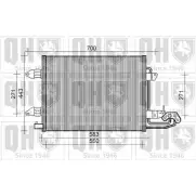 Радиатор кондиционера QUINTON HAZELL U 51MH 72XX6U Volkswagen Touran (1T1, 1T2) 1 Минивэн 2.0 FSI 115 л.с. 2004 – 2010 QCN400