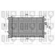 Радиатор кондиционера QUINTON HAZELL 9 6U87 QCN422 71WFLK6 Fiat Multipla (186) 1 Минивэн 1.9 JTD (186AxE1A) 120 л.с. 2002 – 2010