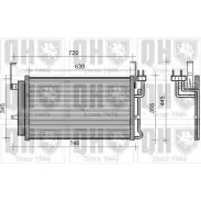 Радиатор кондиционера QUINTON HAZELL ANUOML QCN432 HI9 5X1 664533