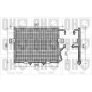 Радиатор кондиционера QUINTON HAZELL AJ2K E QCN438 Kia Sportage 1 (NB) Кроссовер FZTQXW8