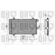 Радиатор кондиционера QUINTON HAZELL LE GYZQM FRVB65Q 664560 QCN459