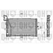 Радиатор кондиционера QUINTON HAZELL 5W1 VD Saab 9-5 (YS3E) 1 Седан 2.3 Turbo 305 л.с. 2003 – 2005 QCN470 8TU7R9