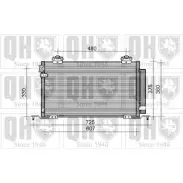 Радиатор кондиционера QUINTON HAZELL D5Z6S7T Toyota Avensis (T250) 2 Хэтчбек 2.4 (AZT251) 170 л.с. 2003 – 2008 7T UZ4 QCN476