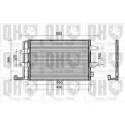 Радиатор кондиционера QUINTON HAZELL U19 47 Volkswagen New Beetle (1Y7) 1 Кабриолет QCN483 MP4TIW