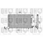Радиатор кондиционера QUINTON HAZELL QCN491 C92S9 YJSGBO S 664595