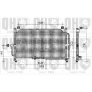 Радиатор кондиционера QUINTON HAZELL WNVUZYF QCN494 R KSL7 664598