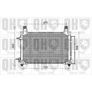 Радиатор кондиционера QUINTON HAZELL 5NIVB76 1I PHH QCN581 664688