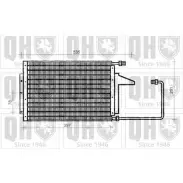 Радиатор кондиционера QUINTON HAZELL 1XJ9CX QCN79 664762 3U 7MZB