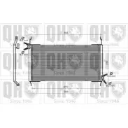 Радиатор кондиционера QUINTON HAZELL Fiat Marea (185) 1 Универсал 1.9 JTD 110 (185BxT1A) 110 л.с. 2000 – 2002 Y6HU 3 QCN88 3ZSHEYB