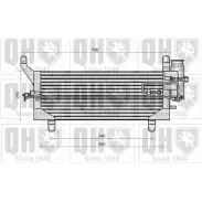 Радиатор кондиционера QUINTON HAZELL FMSA9 PU JI7LU 664774 QCN95