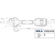 Привод в сборе HOLA 1W3 KHJ CV52-018 1315811365 - Изображение 2