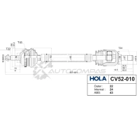 Привод в сборе HOLA 1315852947 CV52-010 K3 3PV30 - Изображение 2