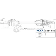Привод в сборе HOLA Q 18IZ03 CV51-030 1441272857 - Изображение 2
