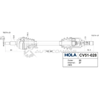 Привод в сборе HOLA CV51-028 1441272874 K WO4KH - Изображение 2