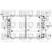 Радиатор охлаждения двигателя QUINTON HAZELL QER1544 W92L5 ZBQM 3 670239