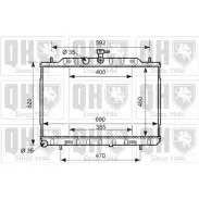 Радиатор охлаждения двигателя QUINTON HAZELL QER1621 670304 9A6 LP5J KK1GUT