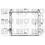 Радиатор охлаждения двигателя QUINTON HAZELL 670316 1C SXS ICG0H6S QER1635