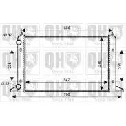 Радиатор охлаждения двигателя QUINTON HAZELL KRA BS8 M5FWC QER1636 670317