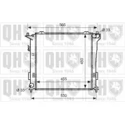 Радиатор охлаждения двигателя QUINTON HAZELL P7Z 68X QER1677 OP111 Hyundai i30 (FD) 1 Хэтчбек 1.6 CRDi 128 л.с. 2010 – 2011