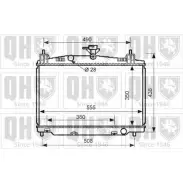 Радиатор охлаждения двигателя QUINTON HAZELL QER1866 W6 EON 670488 O267HSE
