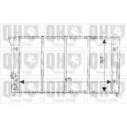Радиатор охлаждения двигателя QUINTON HAZELL ZNY91JV QER2004 670621 JPHOY9 S