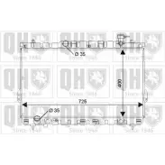 Радиатор охлаждения двигателя QUINTON HAZELL 670802 X776 X5 QER2192 P1IPH